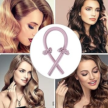 Diadema rizadora de cabello sin calor ba